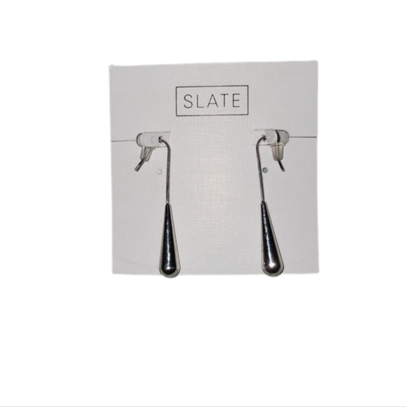 Bar Drop Earrings - Picture 2 of 3